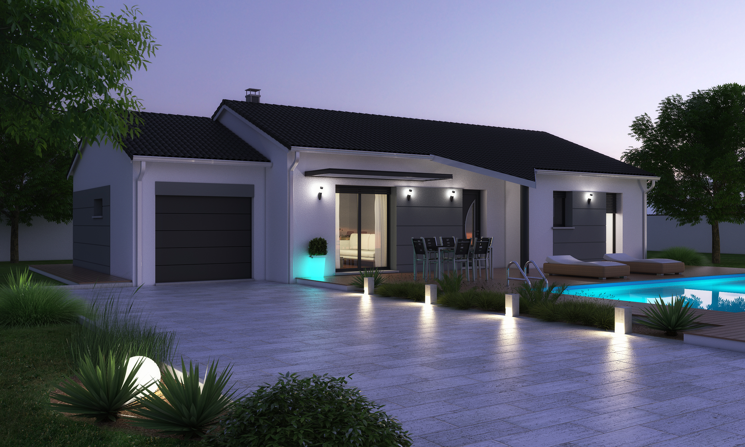terrain rare Brioude avec maison contemporaine terrain rare Brioude avec maison contemporaine