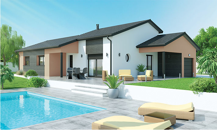 plan maison plain pied mezzanine