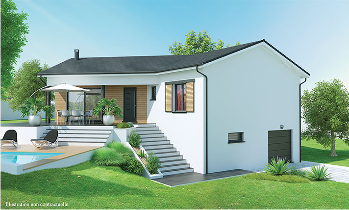 plan maison moderne sur sous sol