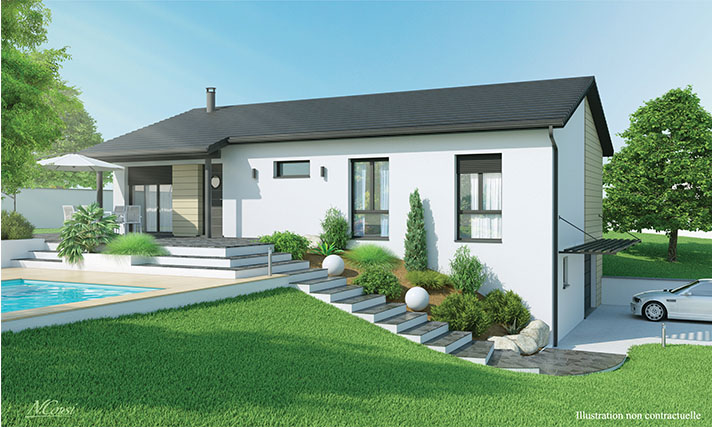 plan maison moderne sur sous sol