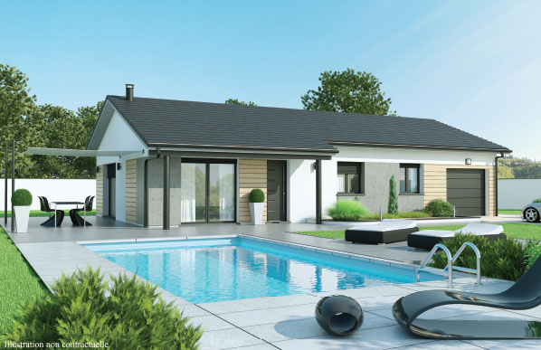 Plan Maison Moderne Cube : maison plainpied moderne 5 min dIssoire LogiVelay Plan Maison Moderne Cube : maison plainpied moderne 5 min dIssoire LogiVelay
