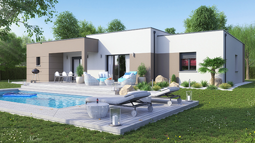 maison plain-pied contemporaine au centre d\'Issoire - LogiVelay maison plain-pied contemporaine au centre d\'Issoire - LogiVelay