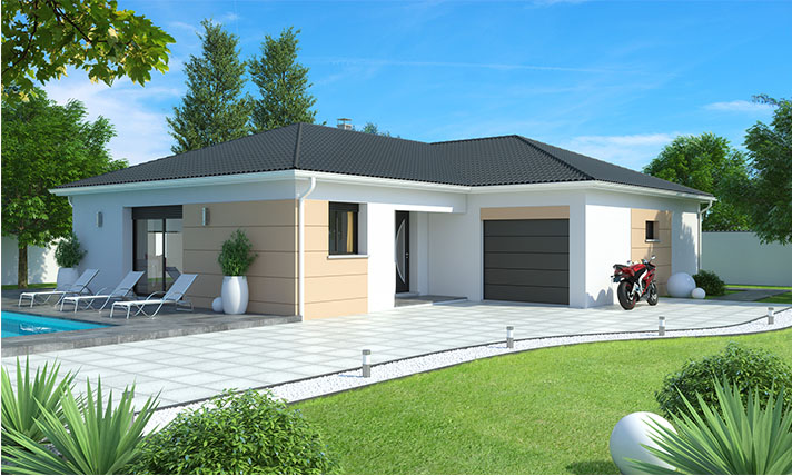 Cuisine Maison Contemporaine De Plain Pied D Tail Du Of Maison Plain ... Cuisine Maison Contemporaine De Plain Pied D Tail Du Of Maison Plain ...