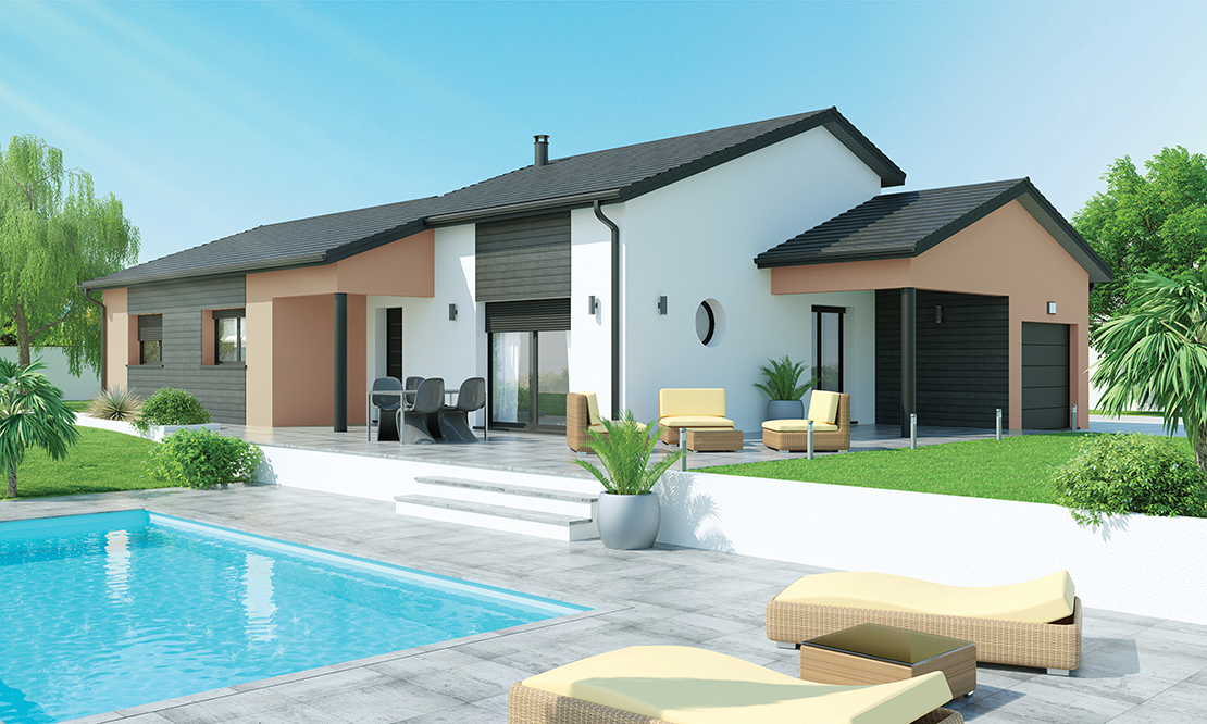 maison plainpied 4 chambres contemporaine