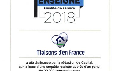 élue meilleure enseigne constructeur de maisons