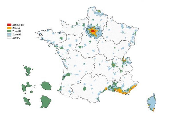 zones du PTZ 2018