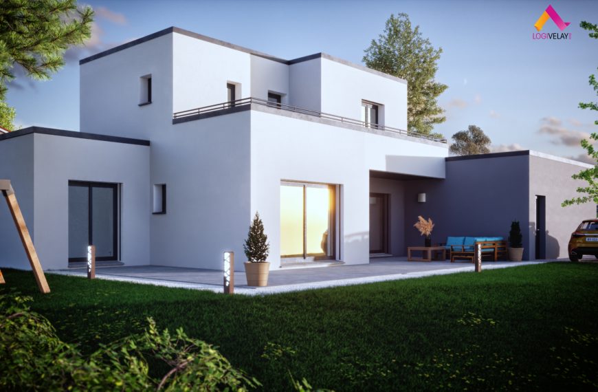 GALINE, maison moderne avec 3 chambres et un bureau