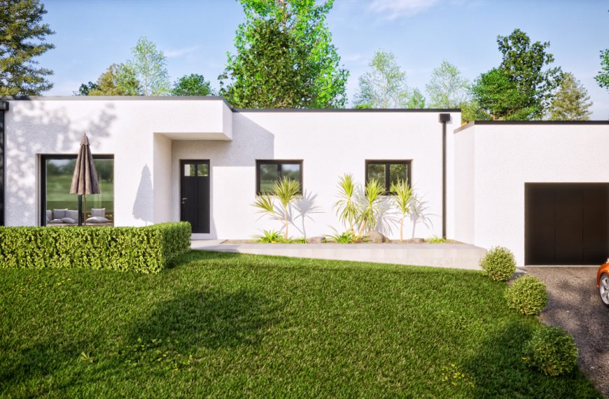 TOPAZE, plain-pied contemporain avec 3 chambres